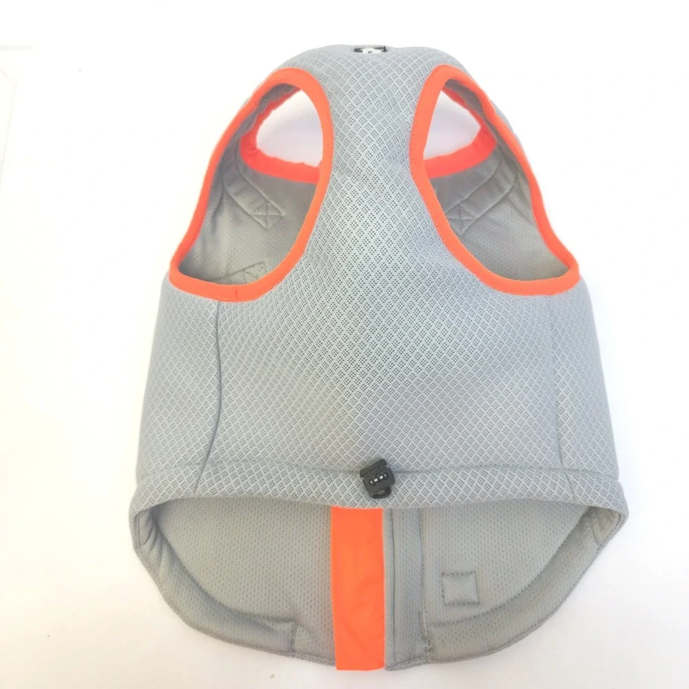 Truelove Dog Cooling Vest Harness Gray Orange Evaporative Mesh Size M NWT